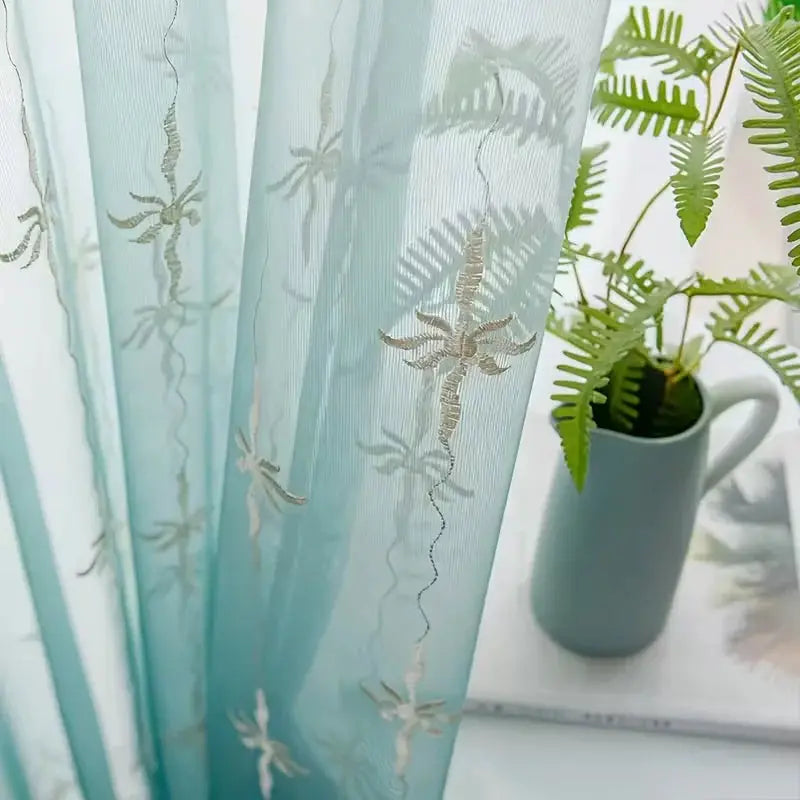 Sheer Curtain | Floral Embroidered | PriceLows™