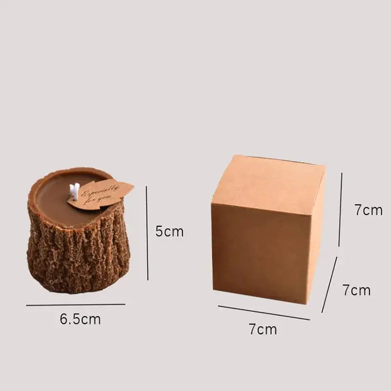 Tree Stump Scented Candle | 10 Hour Burn | PriceLows™