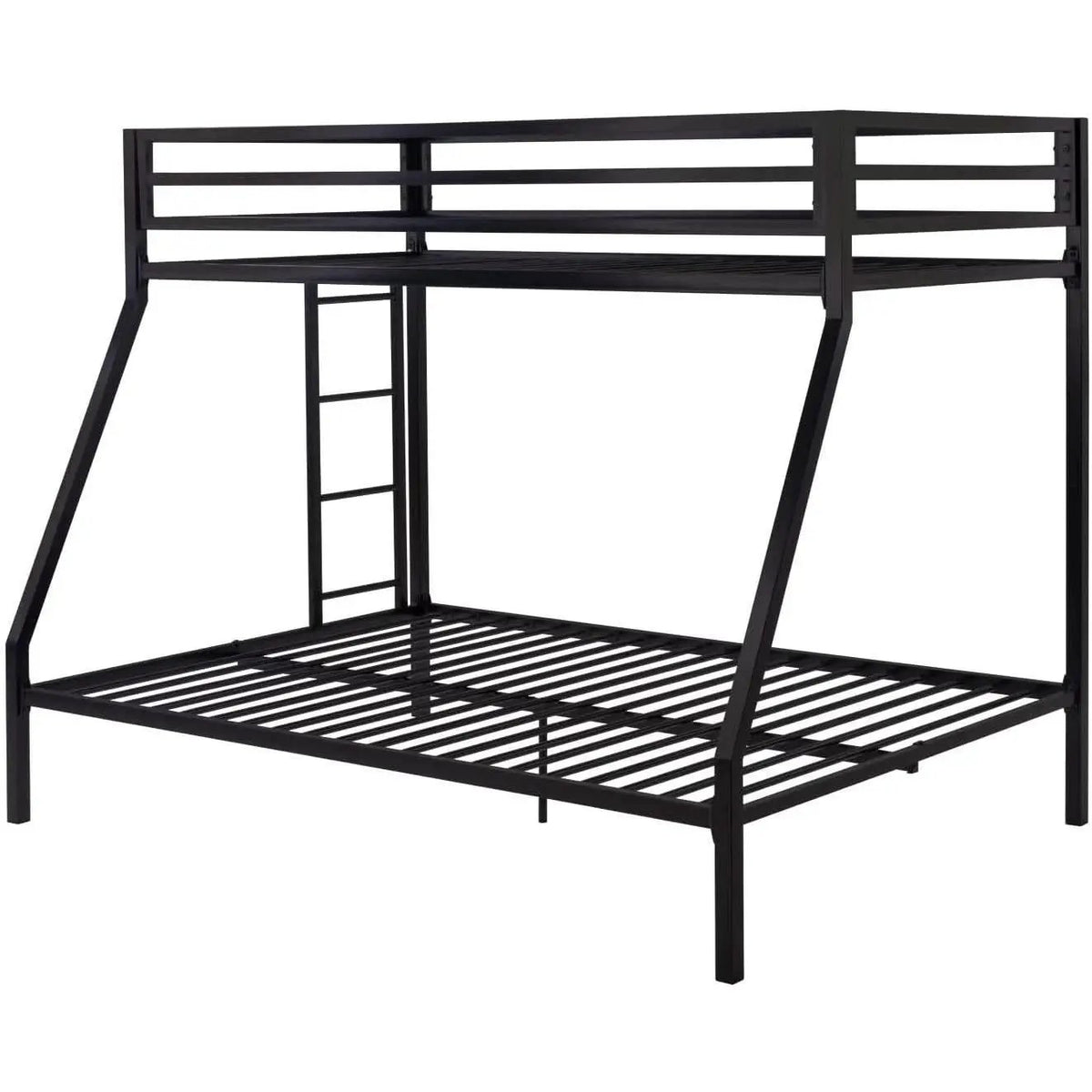 Twin Over Twin Bunk Bed With Slide Durable Square Tube from PriceLows™