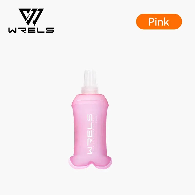 WRELS TPU Soft Folding Water Bottle BPA-Free Collapsible Flask Running Camping Hiking Travel Convenient Lightweight Water Bottle from PriceLows™