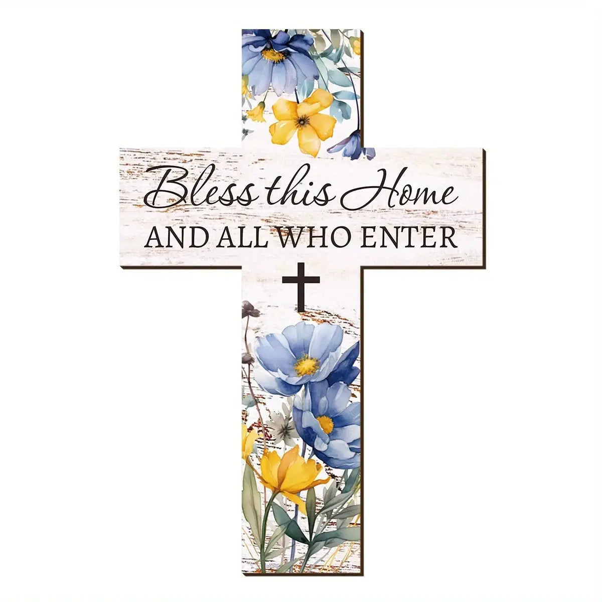 Wooden Cross Wall Decor | Rustic Finish | PriceLows™