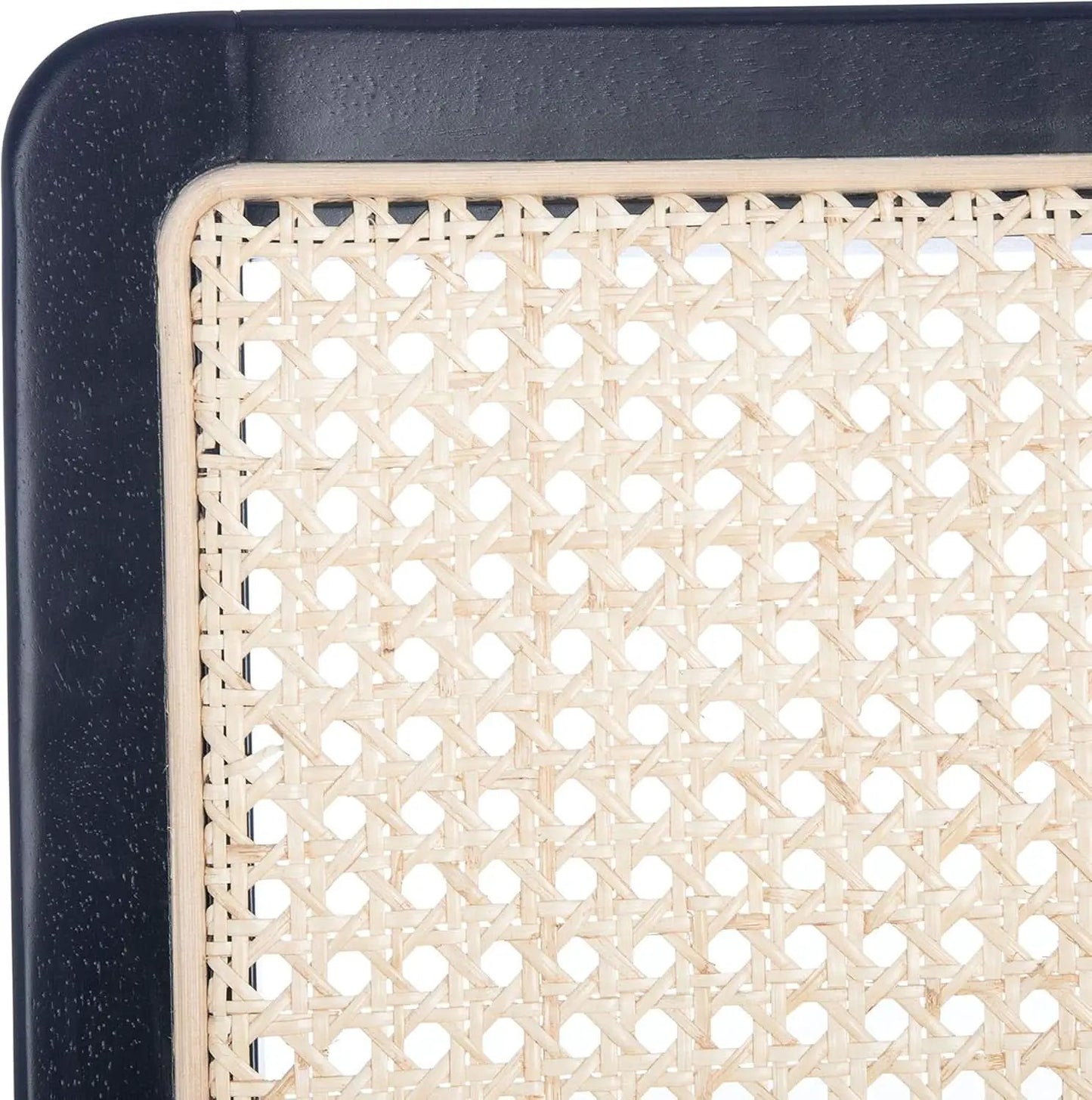 Dining Chairs Set Of 2 Black Natural Rattan Back For Dining Room from PriceLows™