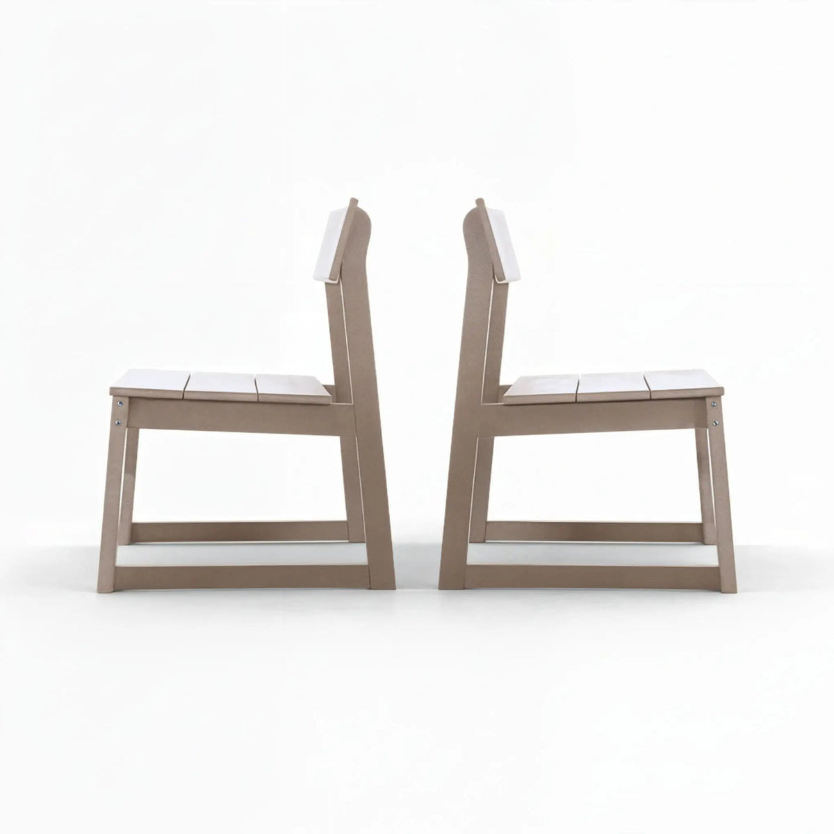 Patio Dining Chairs | All Weather HDPE | UV Resistant | Set Of 2