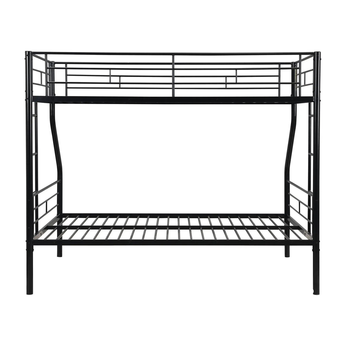 Modern Metal Bunk Bed | Steel Frame | Safe Stairs | Space-Saving Design