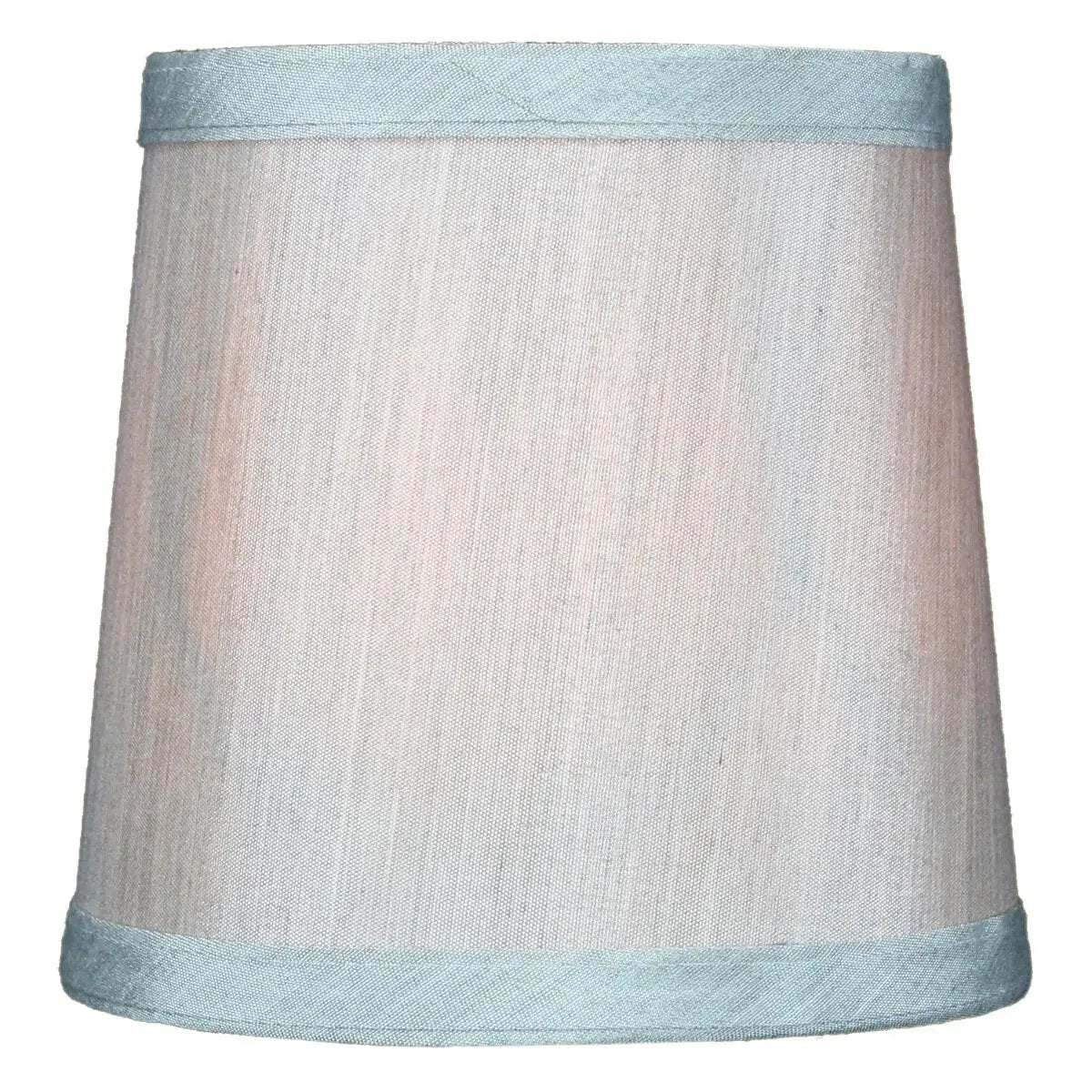 Drum Chandelier Lamp Shades | Gray | 6 By 5 Inch | Set Of 6