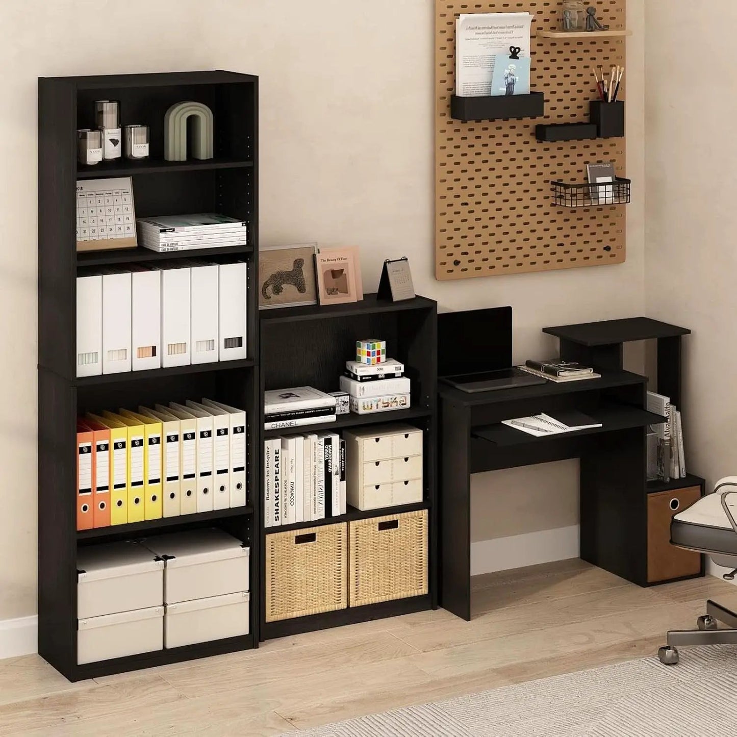 3 Tier Adjustable Bookcase For Home Office Storage from PriceLows™