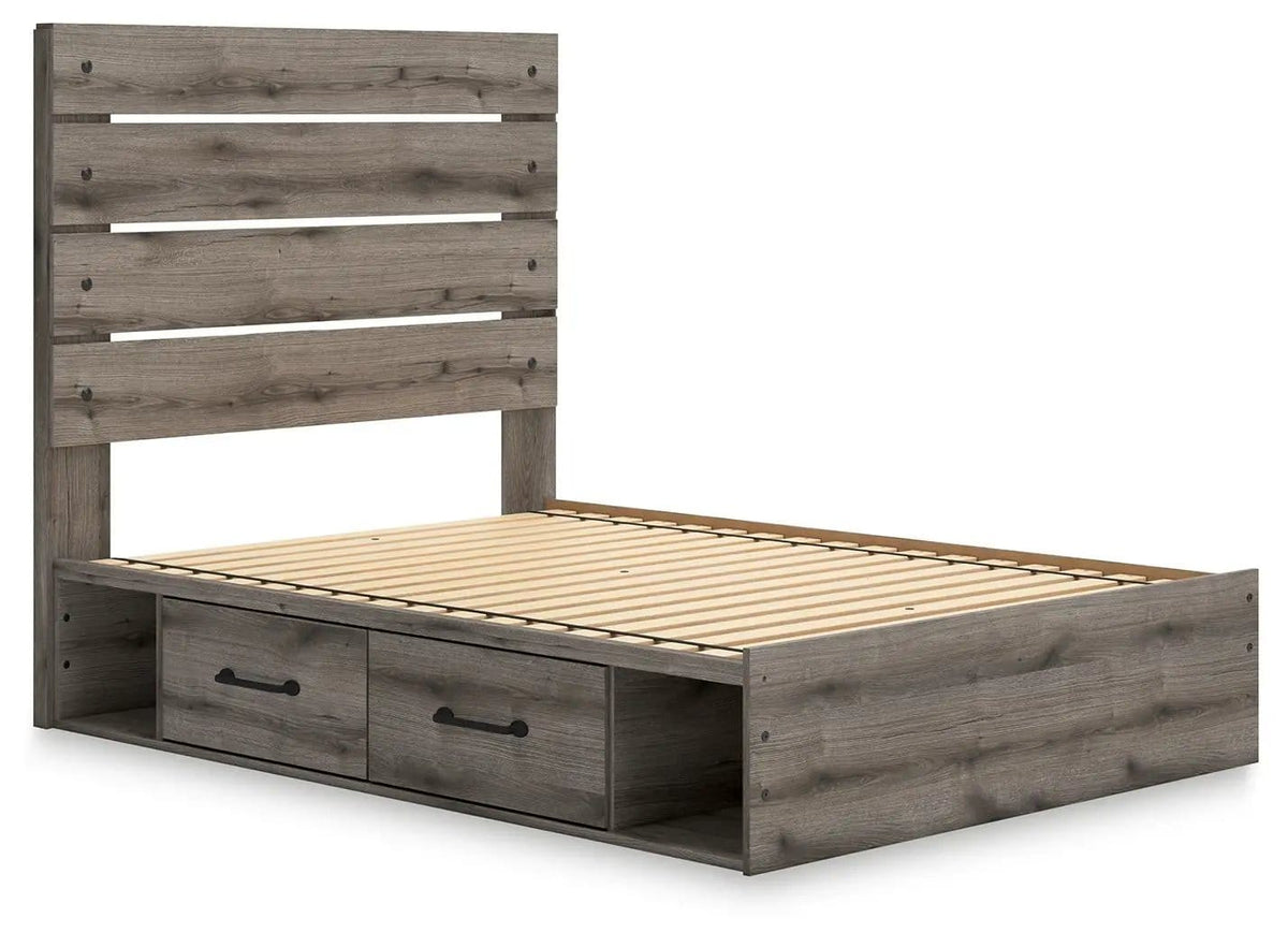 Graystorm Panel Storage Bed | 2 Pieces | Bedroom Furniture | Bedroom