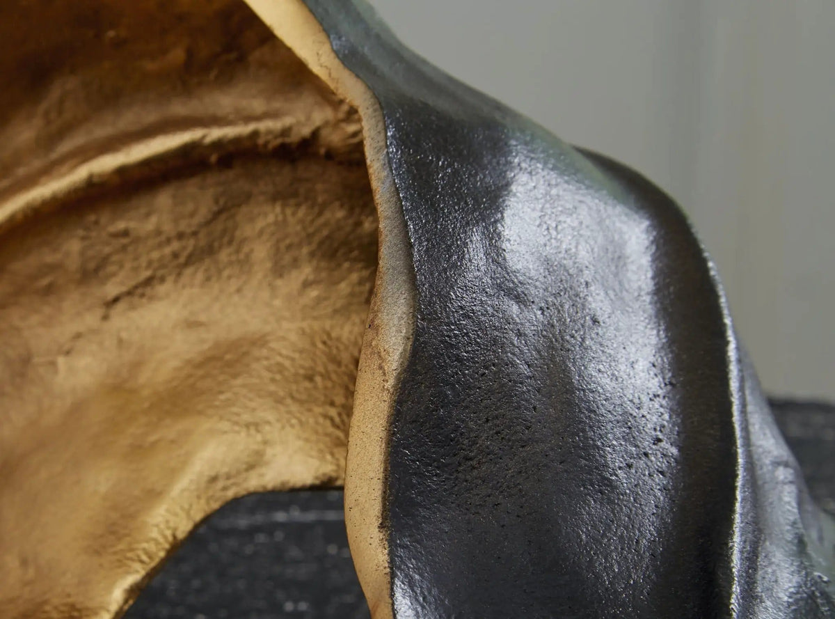 Melinda Sculpture | 20 x 8 x 6 in | Home Furniture | Black / Gold Finish