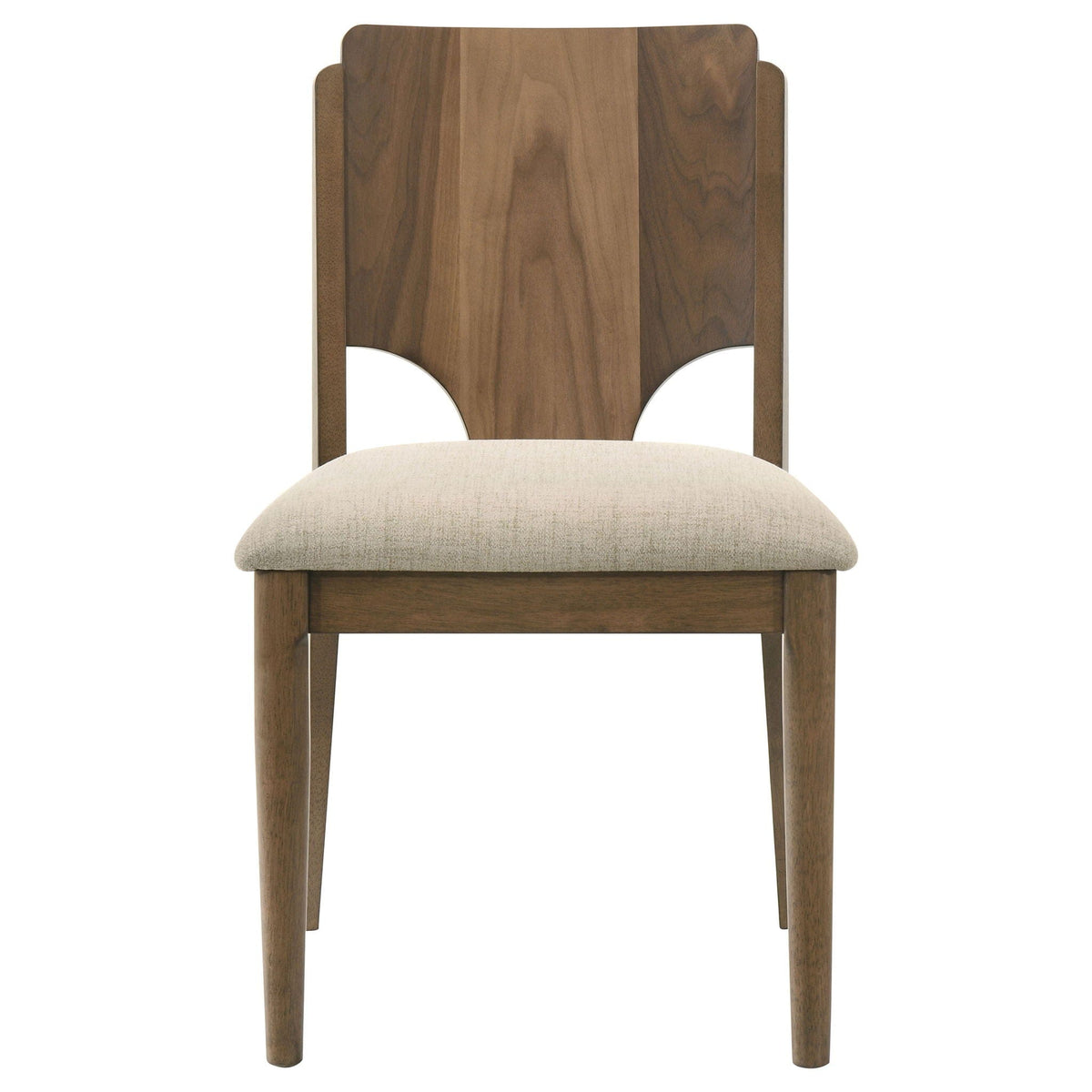 Crestmore Dining Chair Upholstered Seat Walnut (Set of 2) | 20 x 22.75 x 33.75 in | Walnut & Wood | Dining Room
