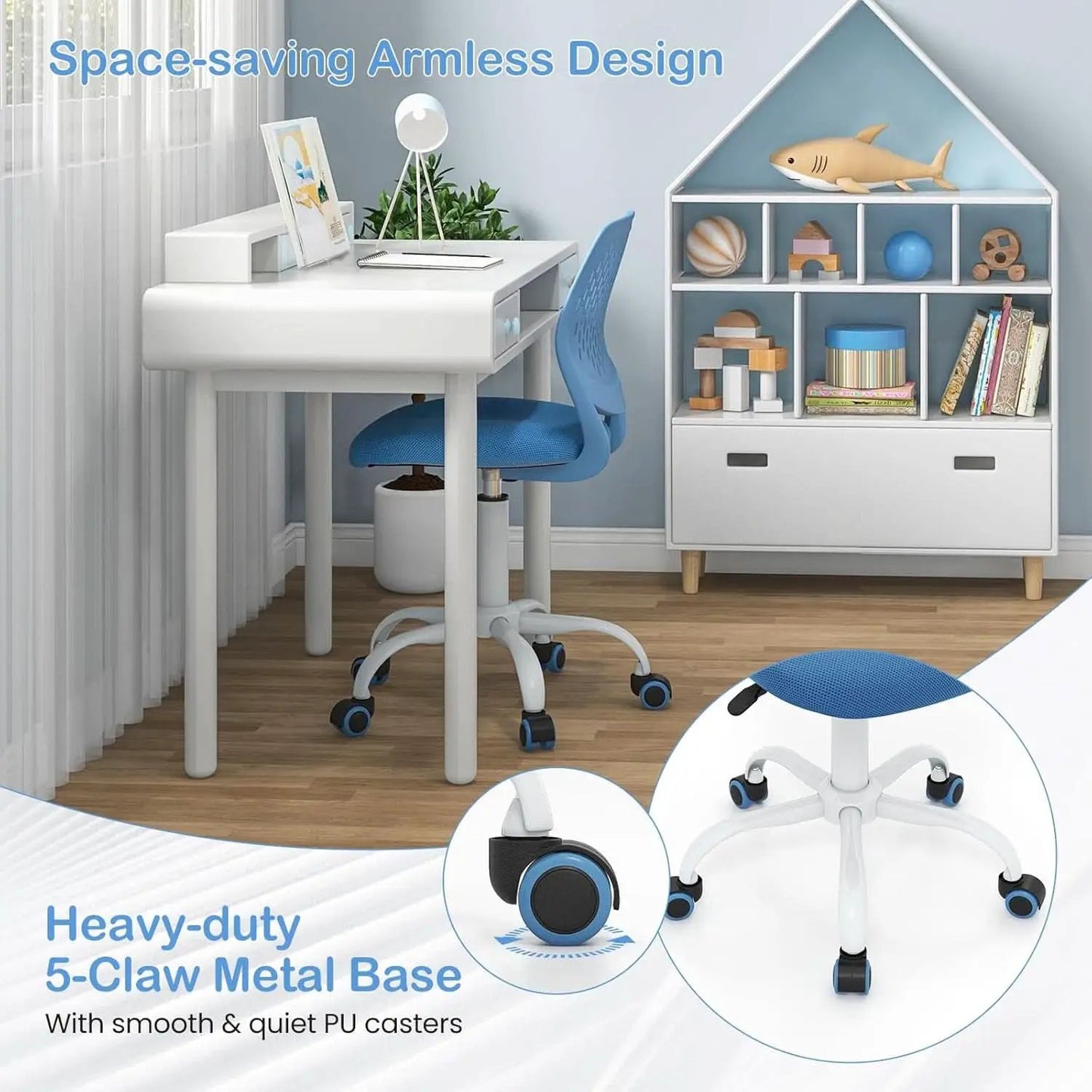 Height Adjustable Kids Desk Chair With Lumbar Support from PriceLows™