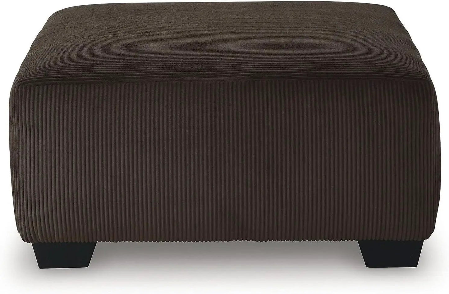 Ottoman Dark Brown Textured Stripe Statement Piece from PriceLows™