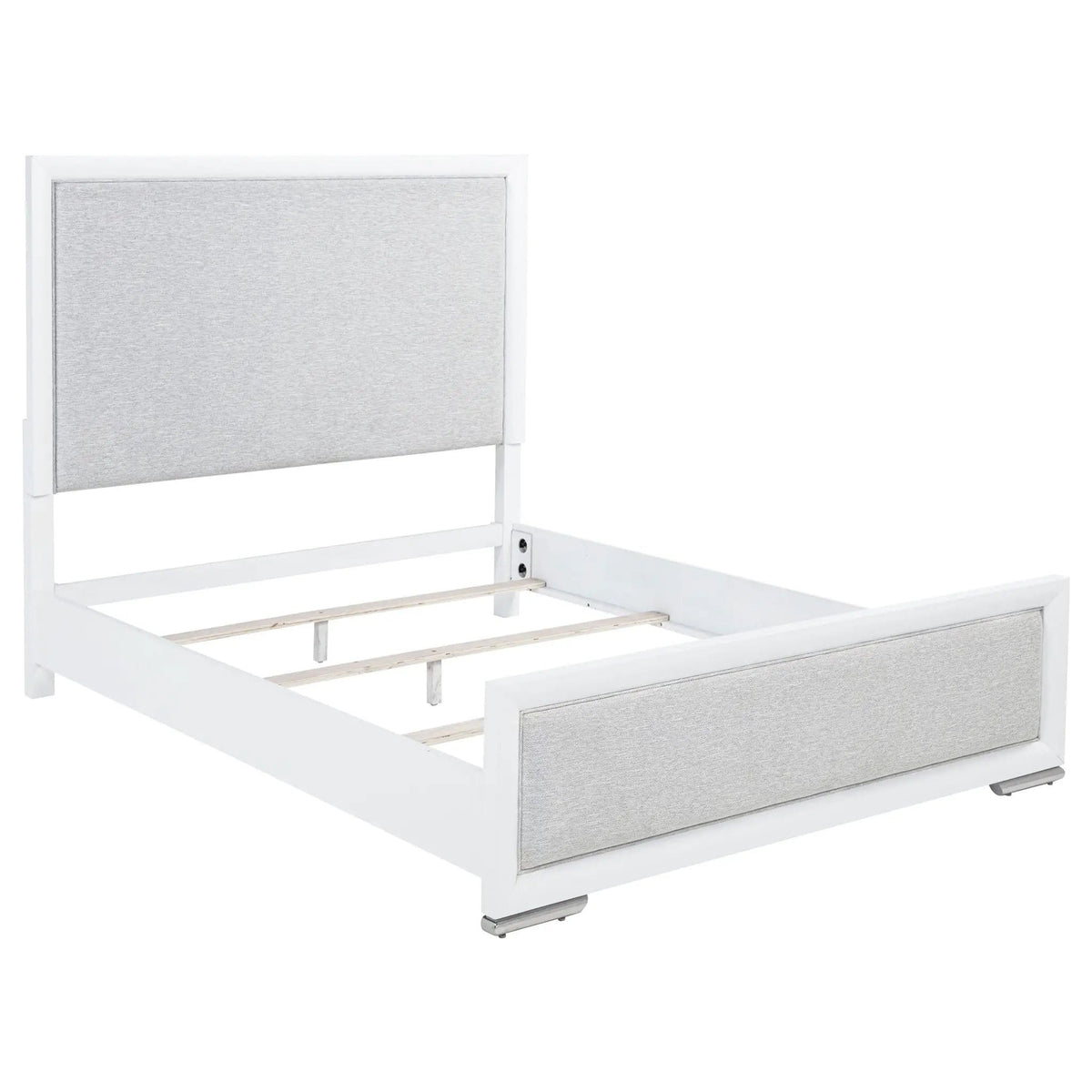 Gracemont 4-piece Queen Bedroom Set | 4-Piece Set | Rubberwood & Engineered Wood | White