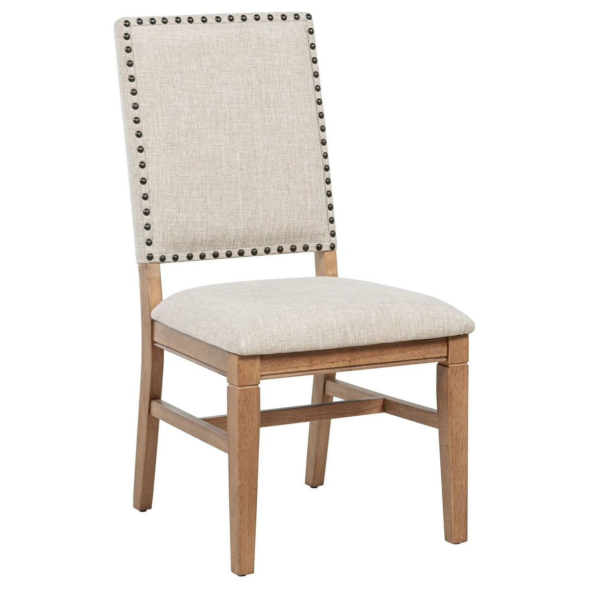 Middleton Upholstered Dining Side Chair Beige (Set of 2) | 20 x 24.25 x 38.5 in | Fabric | Dining Room