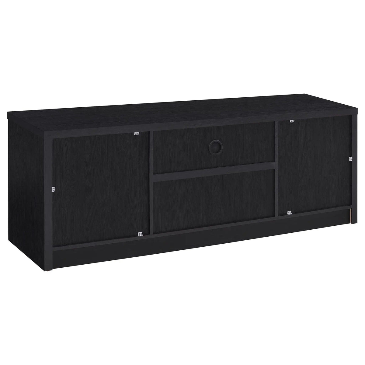 Winfield 3-piece Entertainment Center 60-inch TV Stand | 3-Piece Set | Veneer | Black
