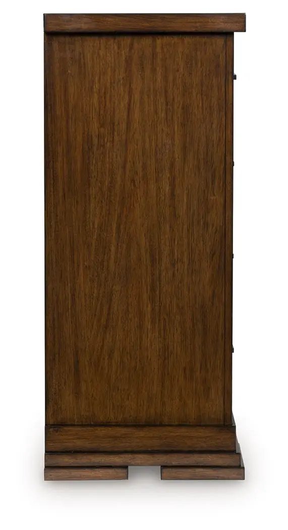 Taffenbrook Dresser | Medium Brown | Lined Top Drawers | 64 Inch Width