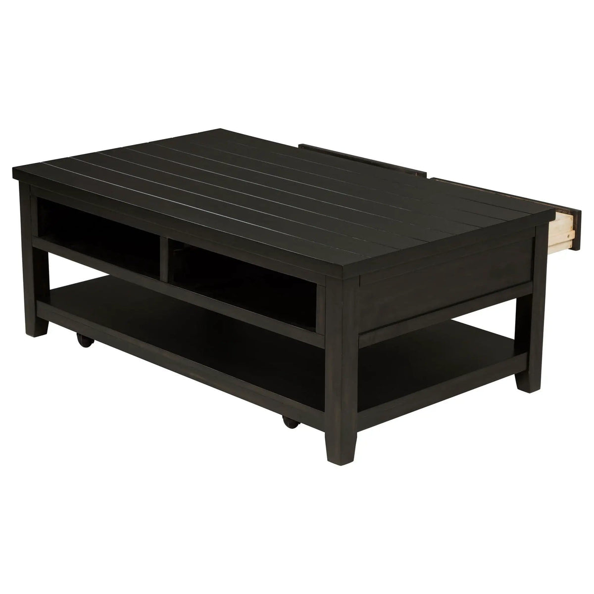 Concord 2-drawer Rectangular Coffee Table Distressed Java | 48 x 28.25 x 18.25 in | Solid Wood & Veneer | Living Room