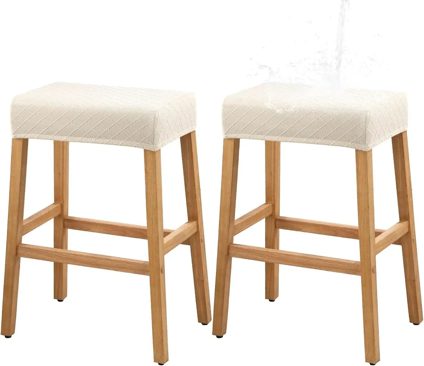 Rectangle Stool Covers 2 Pack Waterproof Stretch Bar Stools from PriceLows™