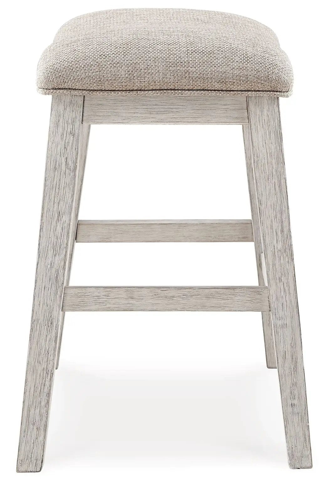 Skempton Upholstered Stool | Set Of 2 | White | 24 Inch Seat Height