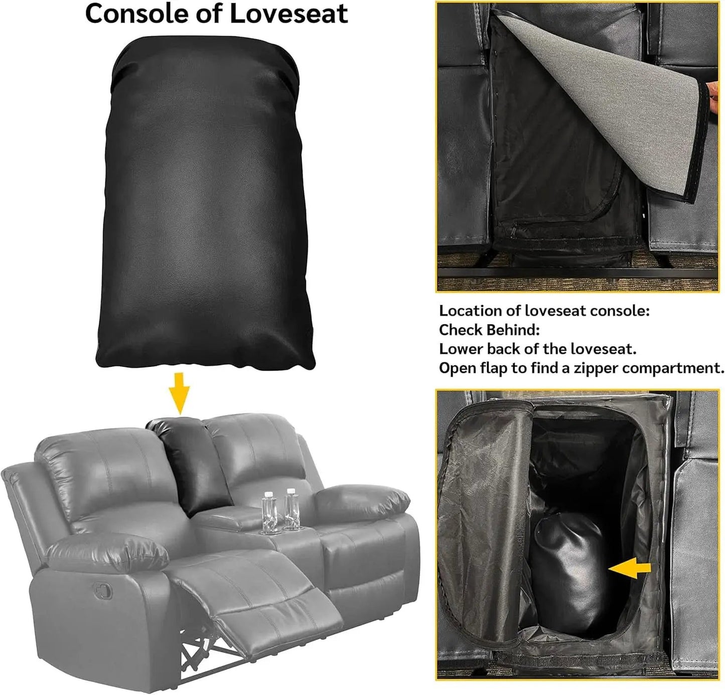 Beverly Fine 3 Piece Recliner Living Room Set Faux Leather from PriceLows™