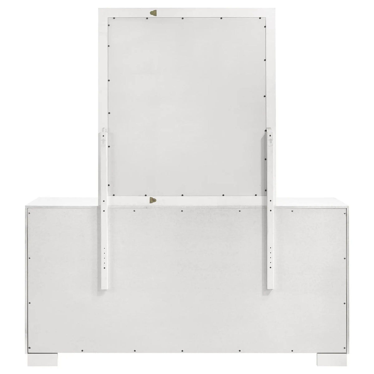 Jessica 6-drawer Dresser with Mirror Snow | 64 x 16.25 x 72.75 in | 6-Drawer | White