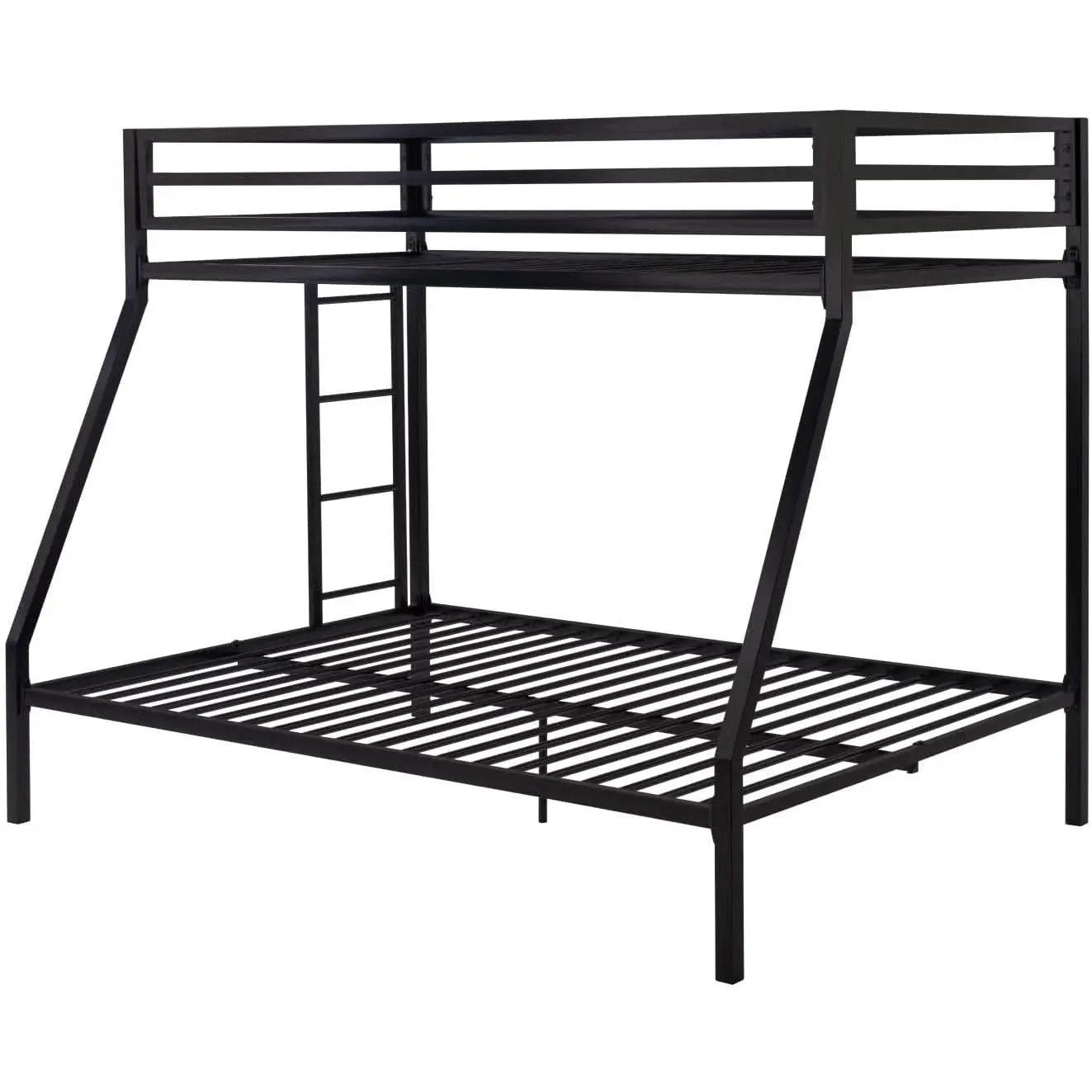 Twin Over Twin Bunk Bed With Slide Durable Square Tube from PriceLows™