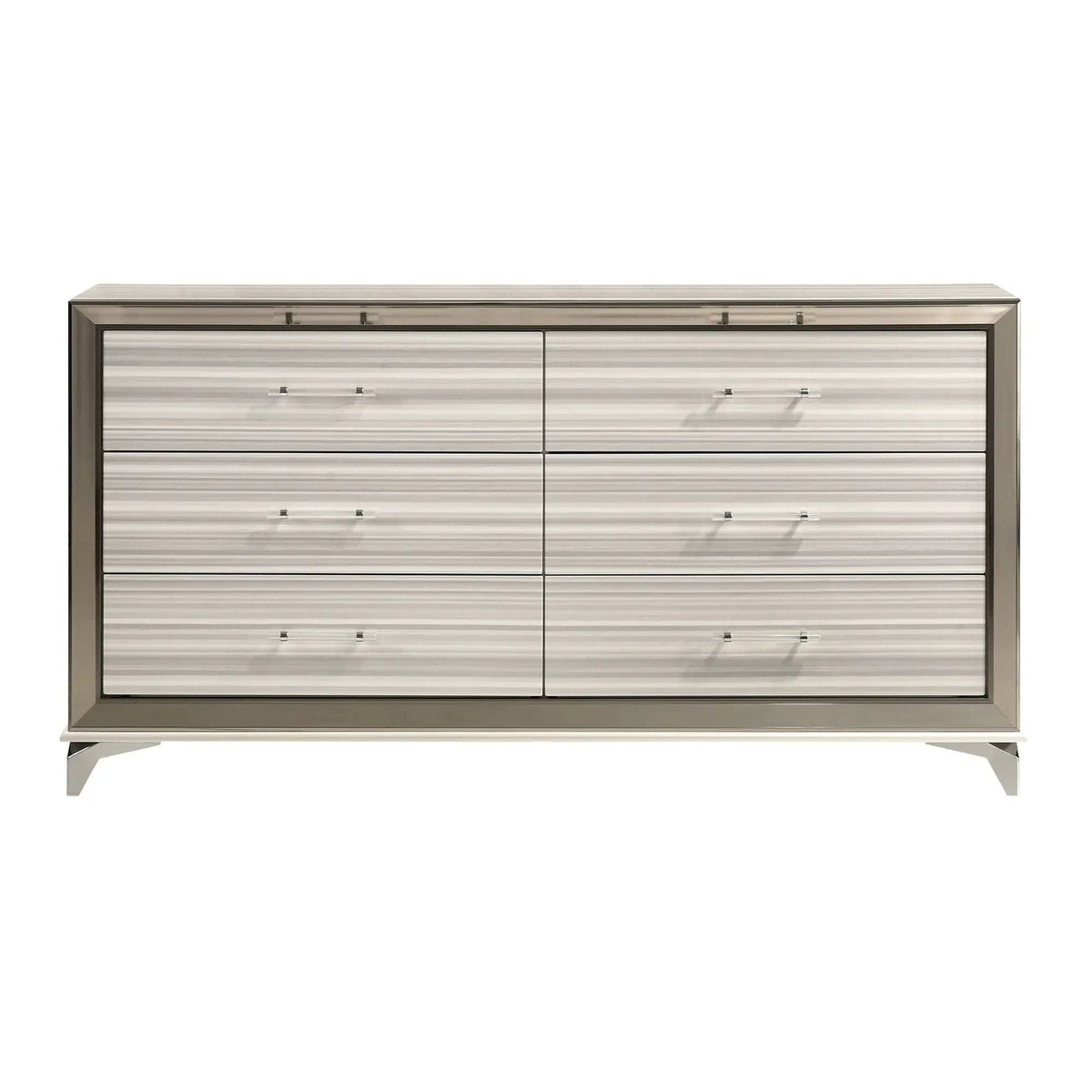 Star 5 Pieces Bedroom Set Modern Design With LED | 5-Piece Set | Solid Wood | Bedroom