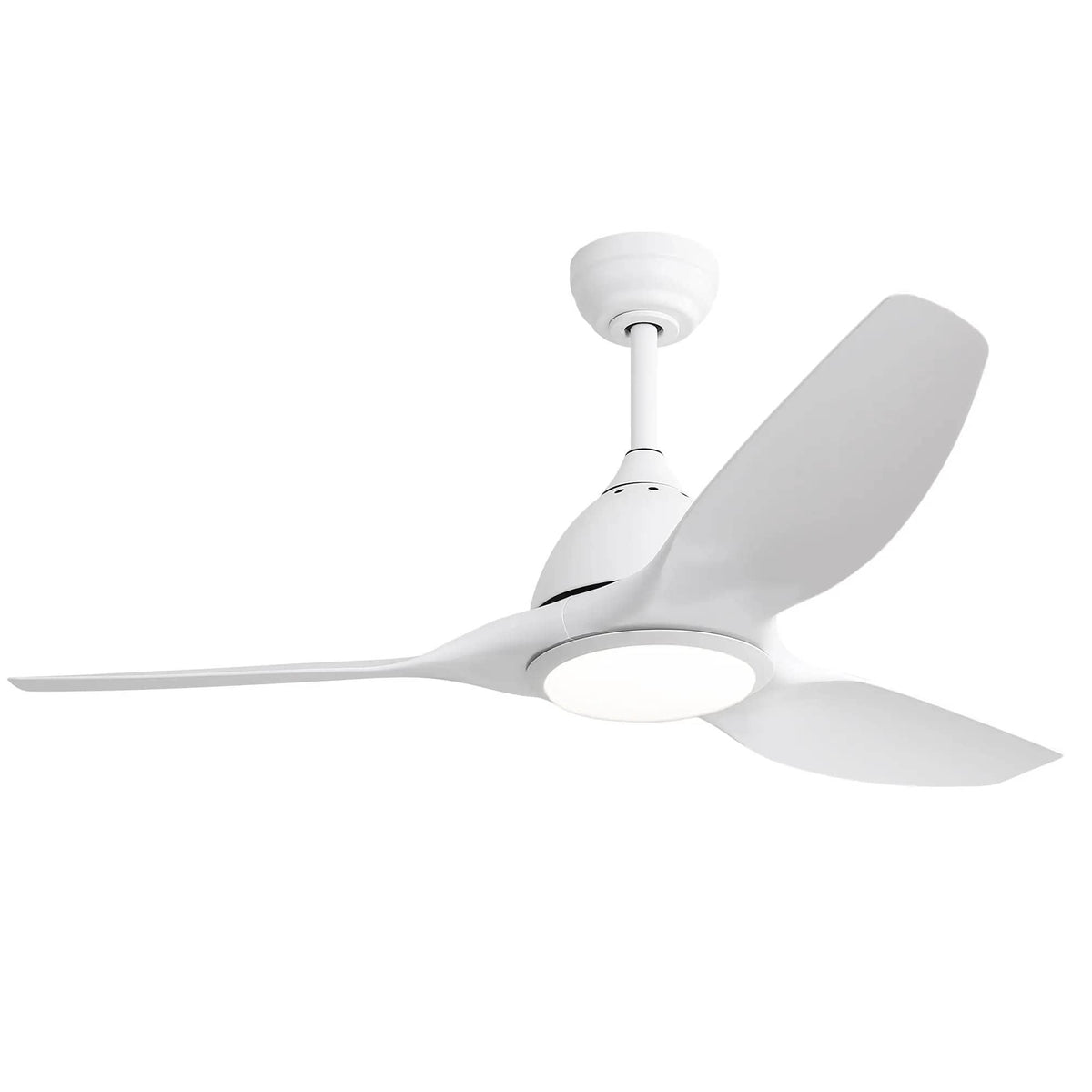 Modern Ceiling Fan With 22W Led Light, 3 ABS Fan Blades Dc Motor Ceiling Fan For | 52 x 52 x 14.6 in | Steel | Bedroom