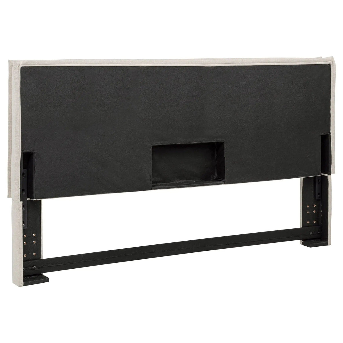 Izzy Upholstered King Panel Headboard Sand | 81 x 5.25 x 46.5 in | Pine Wood & Fabric | Home