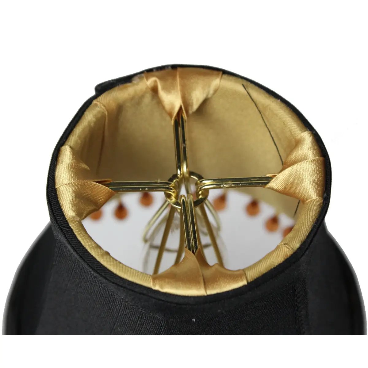 Clip On Lamp Shade | 5 By 4 Inches | Gold Lining | Set Of 6