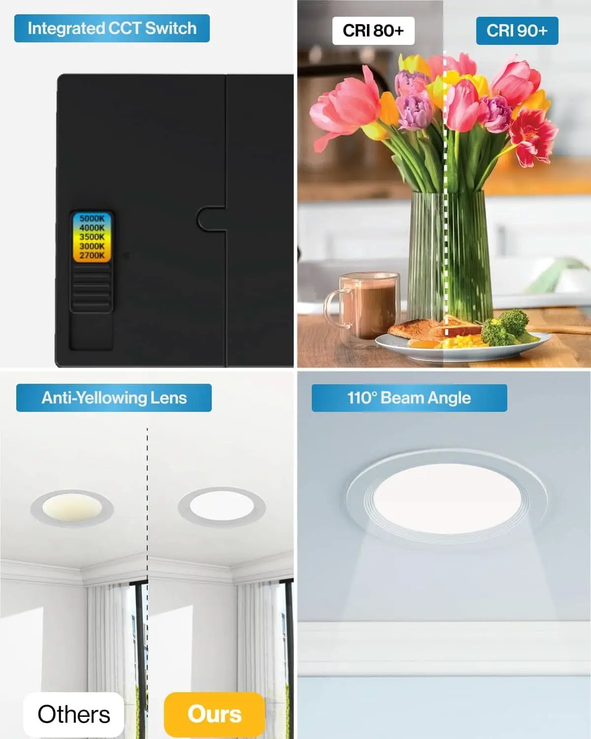 4-Inch Canless LED Recessed Lighting Dimmable 24 Pack from PriceLows™