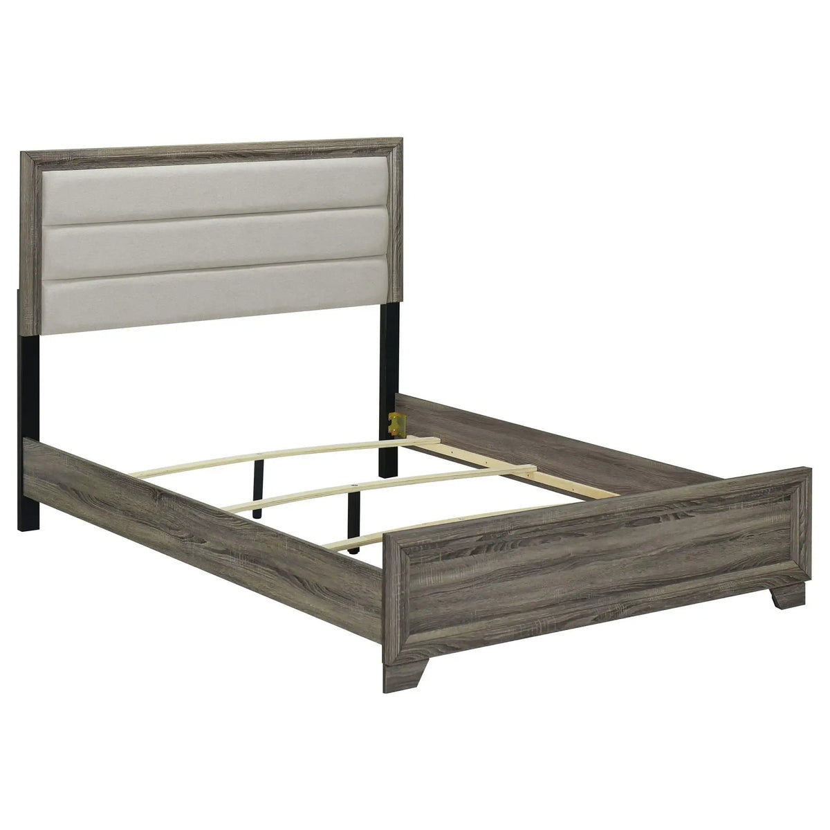 Wright 5-piece Queen Bedroom Set Brown | 5-Piece Set | Engineered Wood & Fabric | Oak
