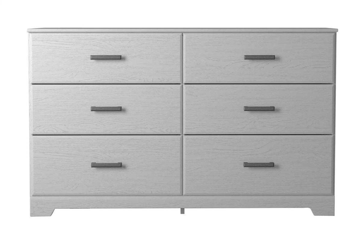 Stelsie Six Drawer Dresser | 59.53 x 15.59 x 36.46 in | Engineered Wood & Mdf | White