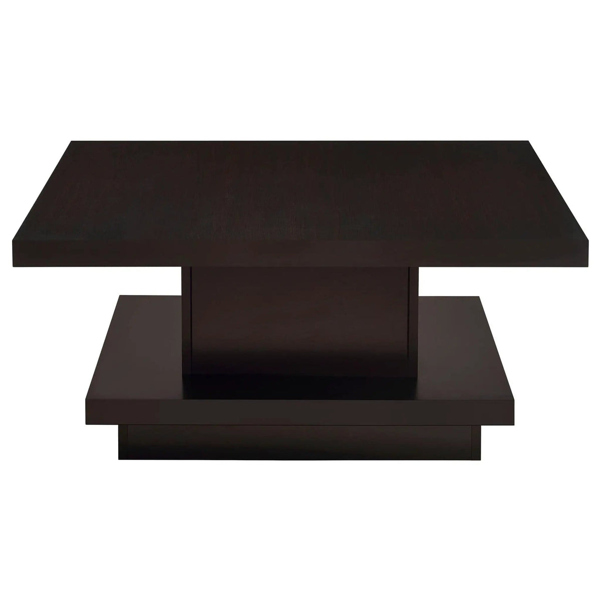 Reston 3-piece Square Coffee and End Table Set | 3-Piece Set | Engineered Wood & Veneer | Cappuccino