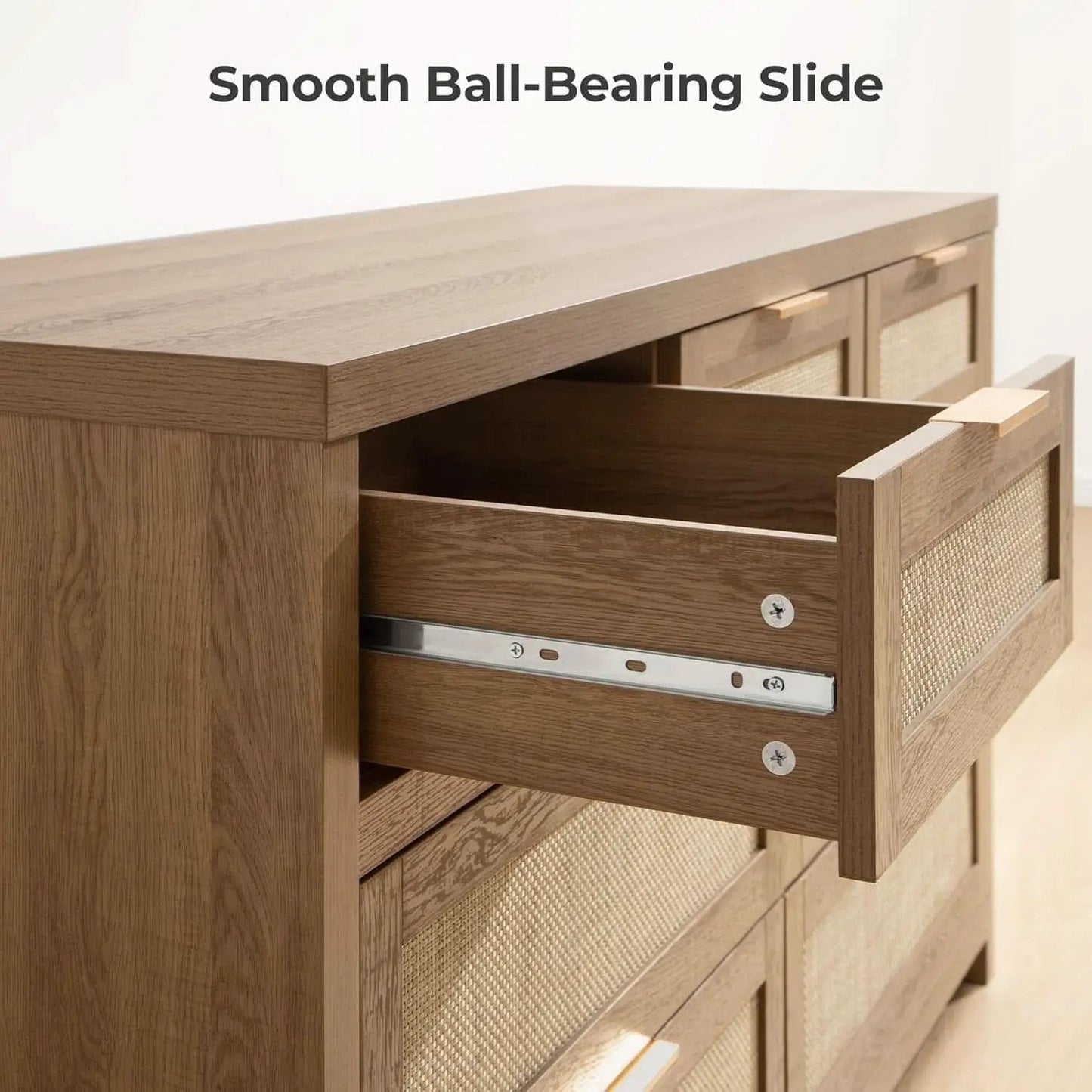FiftySevenInch Boho Dresser Reclaimed CaramelOak Finish from PriceLows™