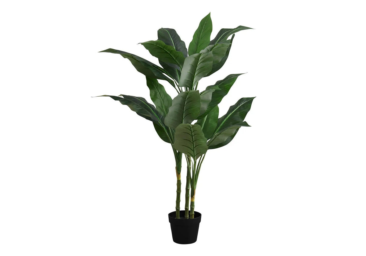 42 Inch Artificial Evergreen Tree | 22 Real Touch Leaves | Indoor Faux Floor Plant | Potted