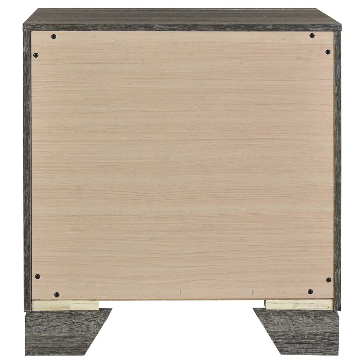 Wright 2-drawer Nightstand Bedside Table Brown | 21.75 x 16.75 x 24.75 in | Veneer & Wood | Oak