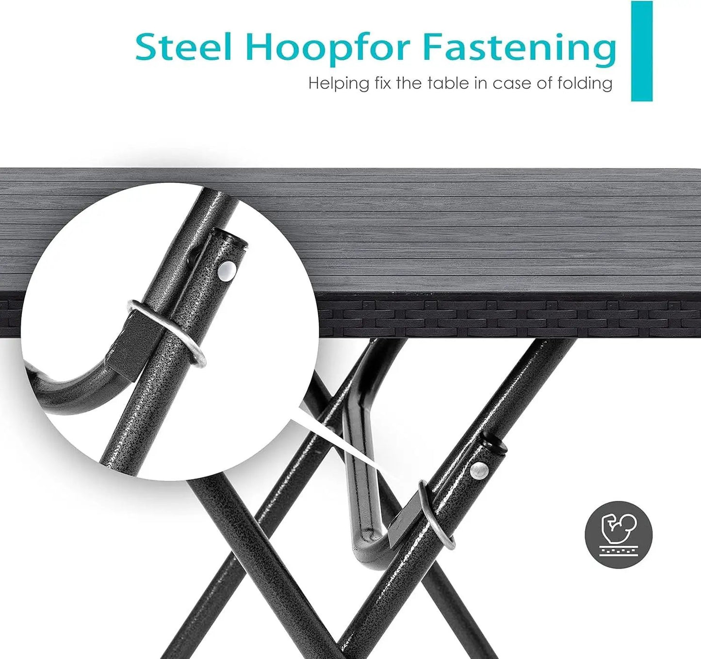 Three Piece Folding Patio Bistro Set All Weather Black For Balcony Porch And Backyard Outdoor Furniture from PriceLows™