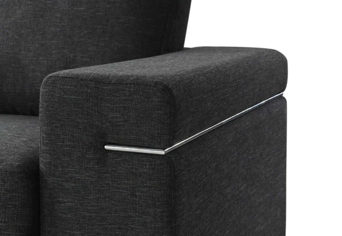 Gianna Fabric Arm Chair | 2 Pieces | Fabric & Metal | Living Room