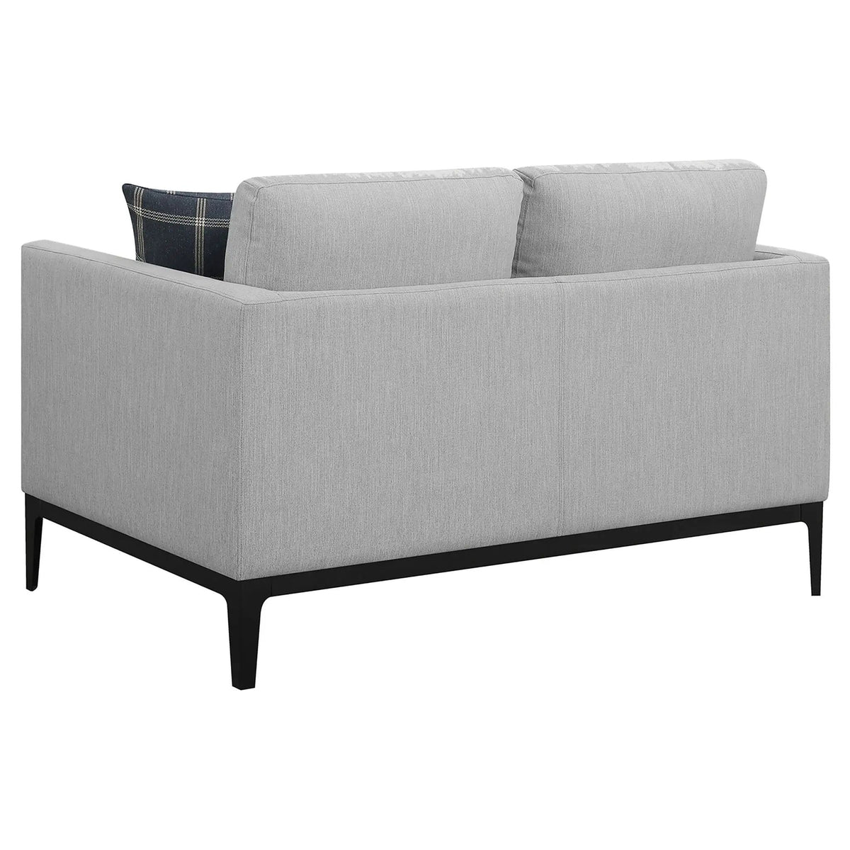 Apperson Upholstered Track Arm Loveseat Light | 56 x 34.25 x 36 in | Living Room Furniture | Grey