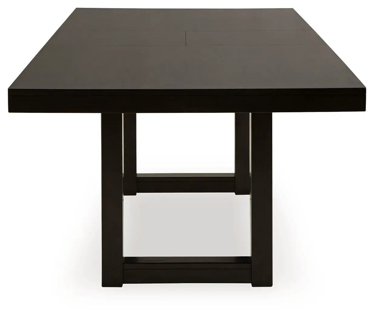 Neymorton 7-Piece Dining Set | Rectangular Extension Table | 6 Side Chairs | Dark Grayish Brown