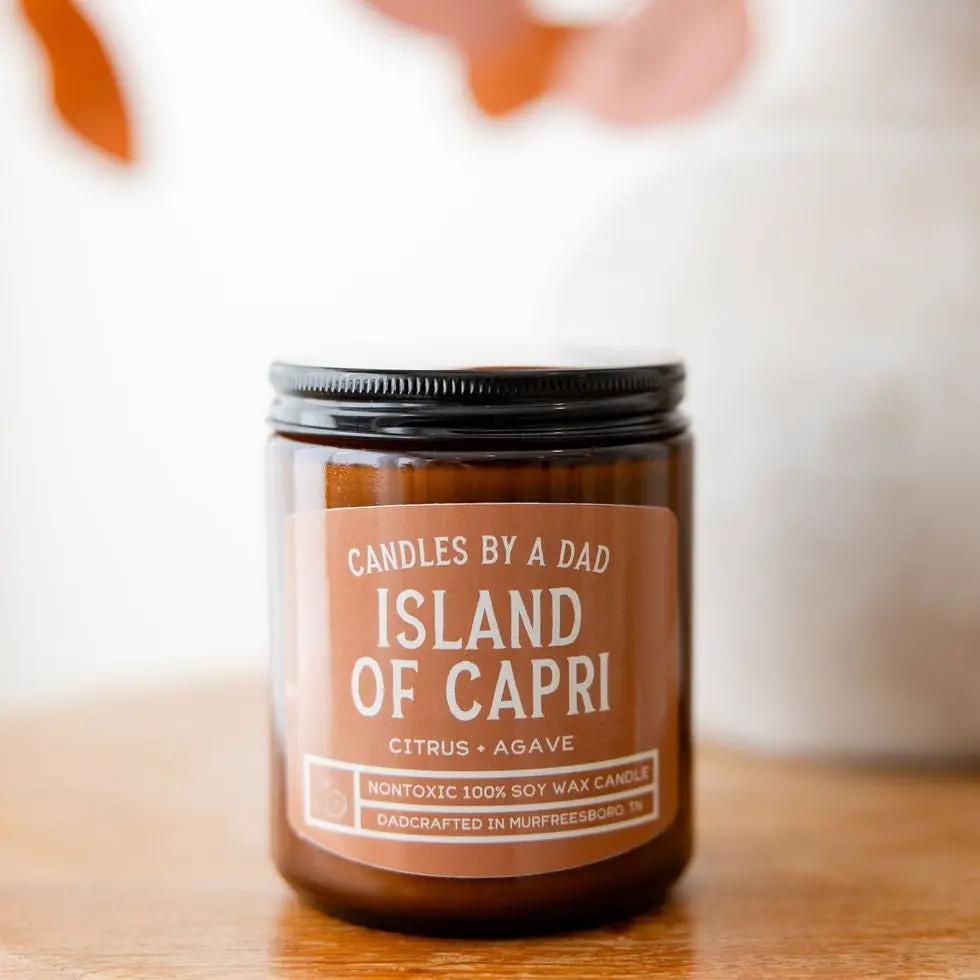 Island Of Capri Candle | 7 Oz Jar | Citrus Lemon Scent