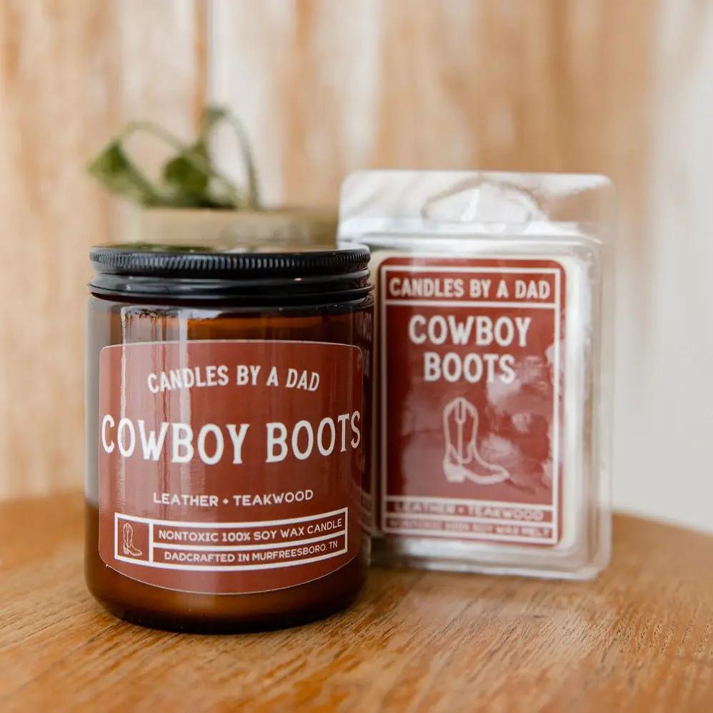 Premium Wax Melt | Cowboy Boots Leather | Smoky Wood Fragrance