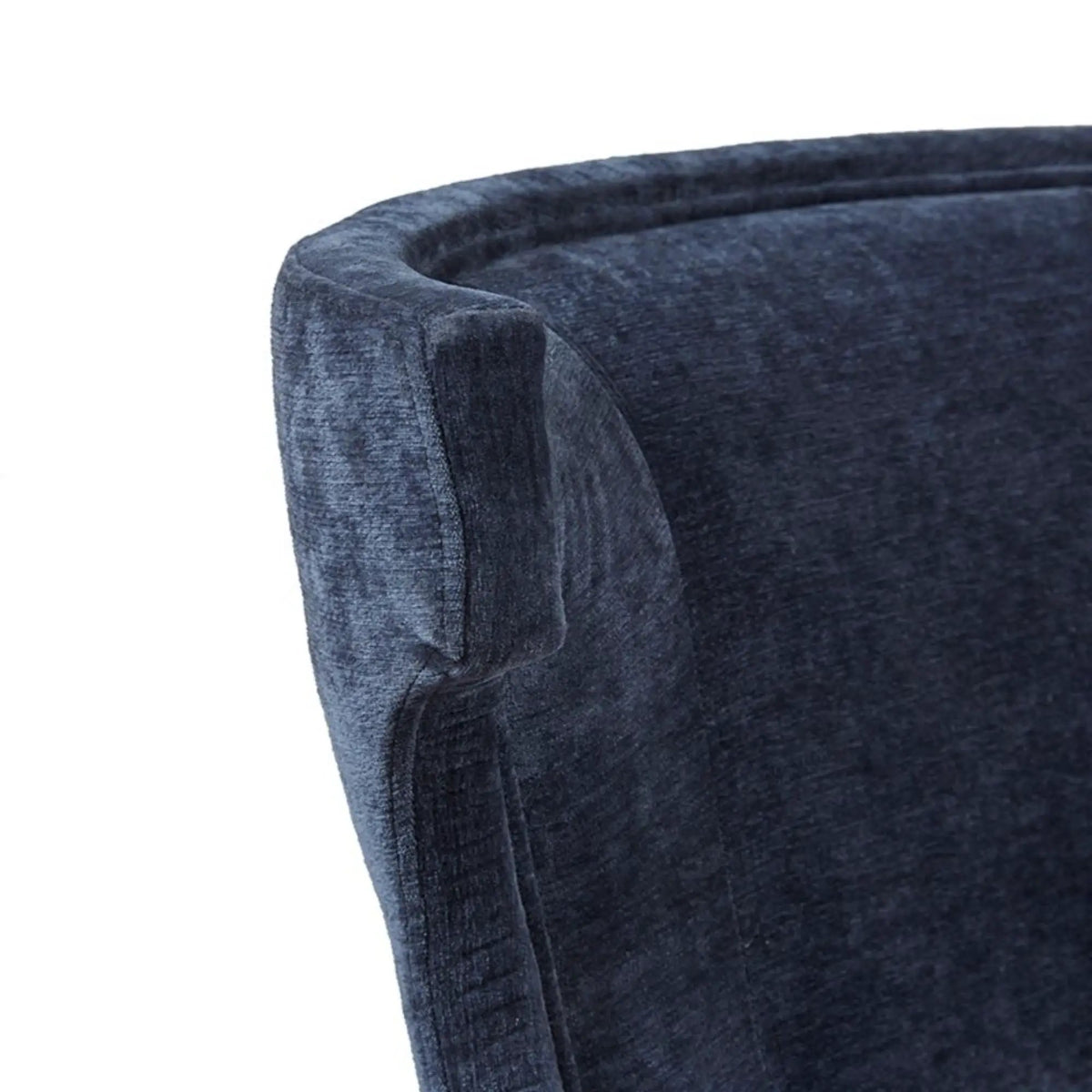 Carson Swivel Counter Stool | Wingback Shape | Piping Details | Solid Wood Legs