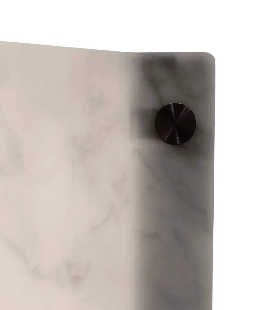 2 Light Swag Pendant Light | Plug In | Faux Marbled Alabaster | 16 W