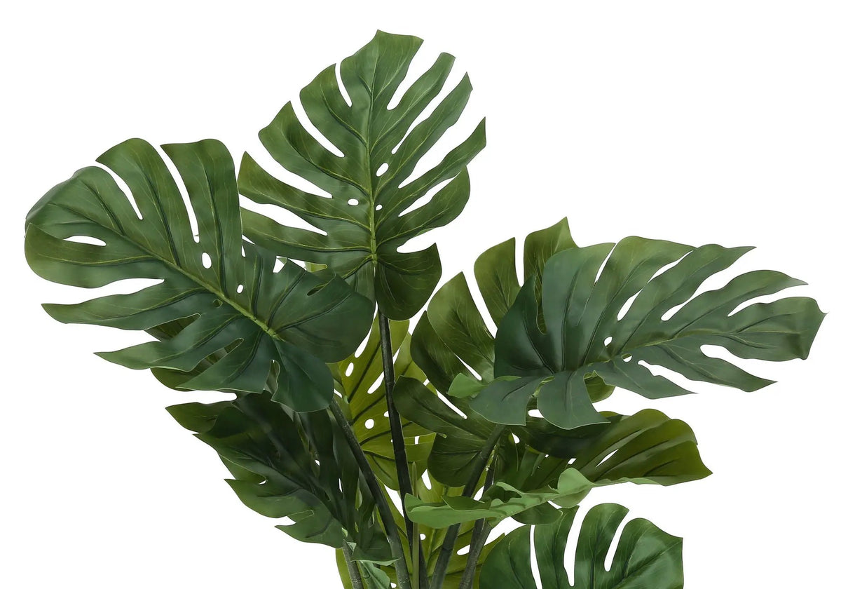 45 Inch Artificial Monstera Tree | 10 Real Touch Leaves | Indoor Faux Floor Plant | Potted