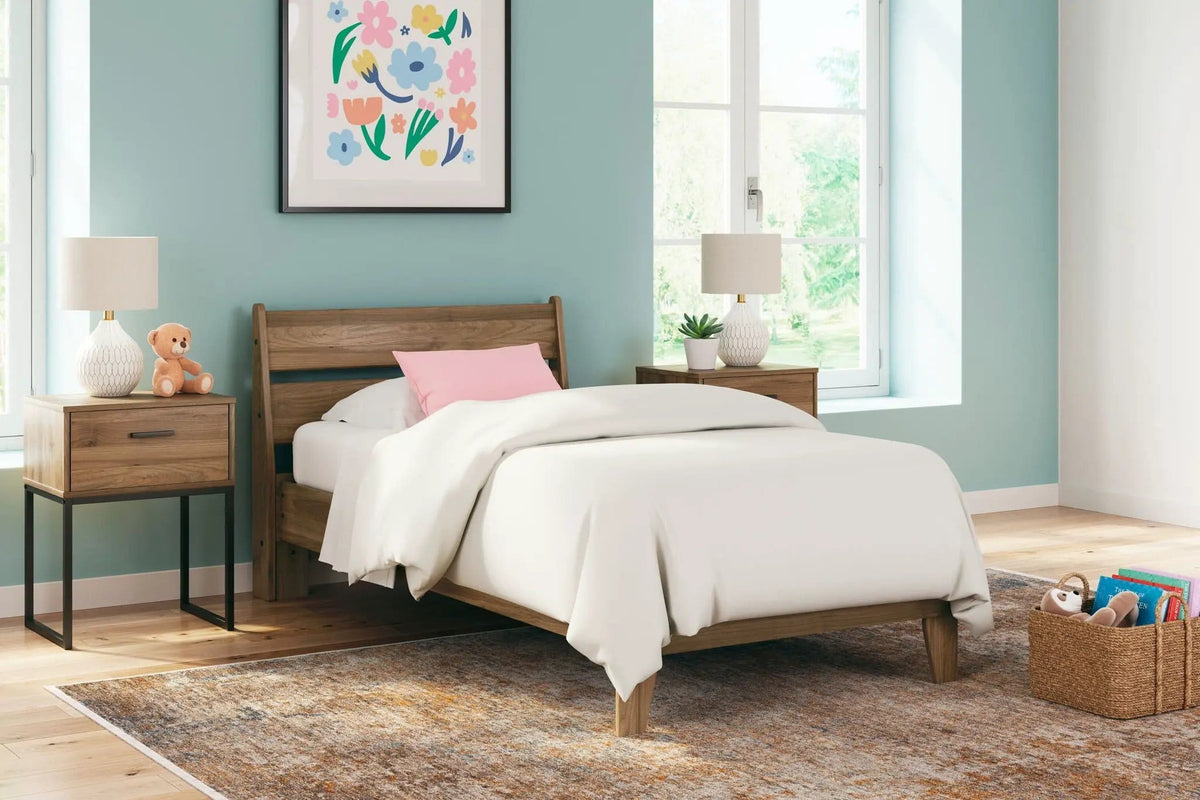 Deanlow Panel Bedroom Set | 2 Piece Bedroom Set | Walnut | Bedroom