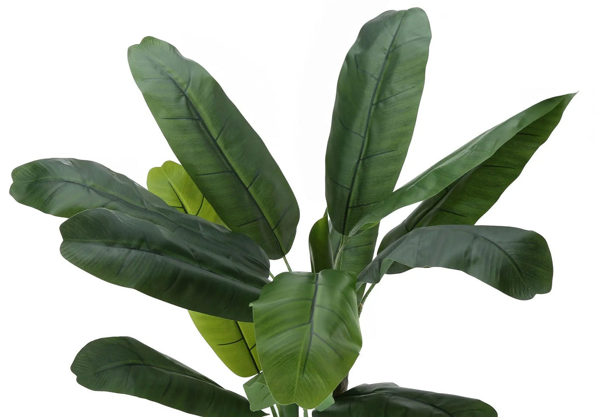 55 Inch Artificial Banana Tree | 15 Adjustable Leaves | Real Touch | Indoor Faux Floor Plant