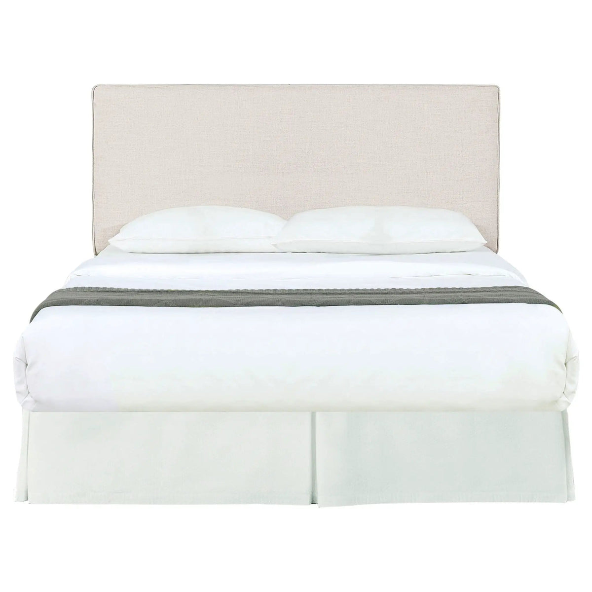 Kosmo Upholstered King Panel Headboard Sand | 80 x 5.25 x 45.5 in | Pine Wood & Fabric | Home