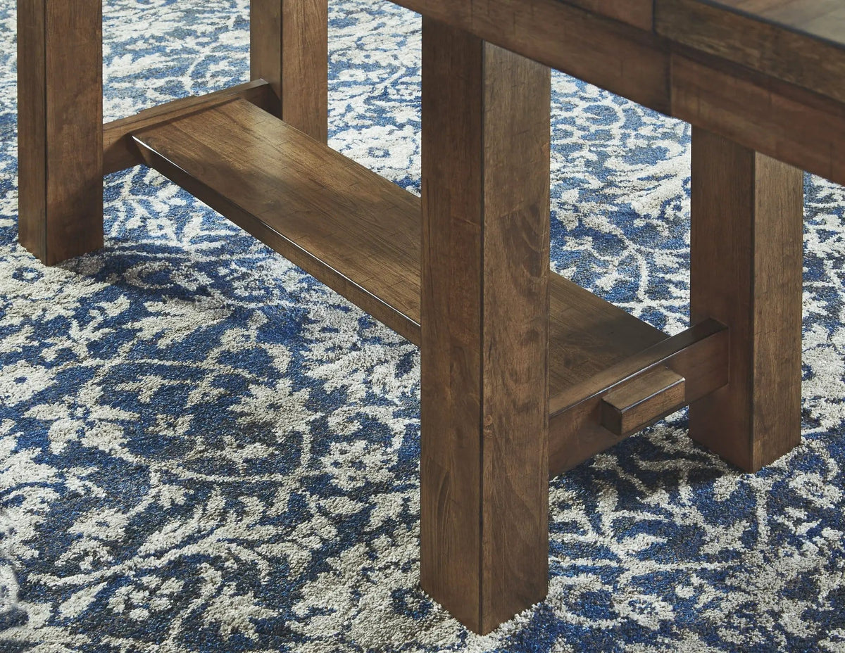 Moriville Rectangular Dining Room Extension Table | 36 x 86 x 30.13 in | Engineered Wood & Veneer | Grayish Brown