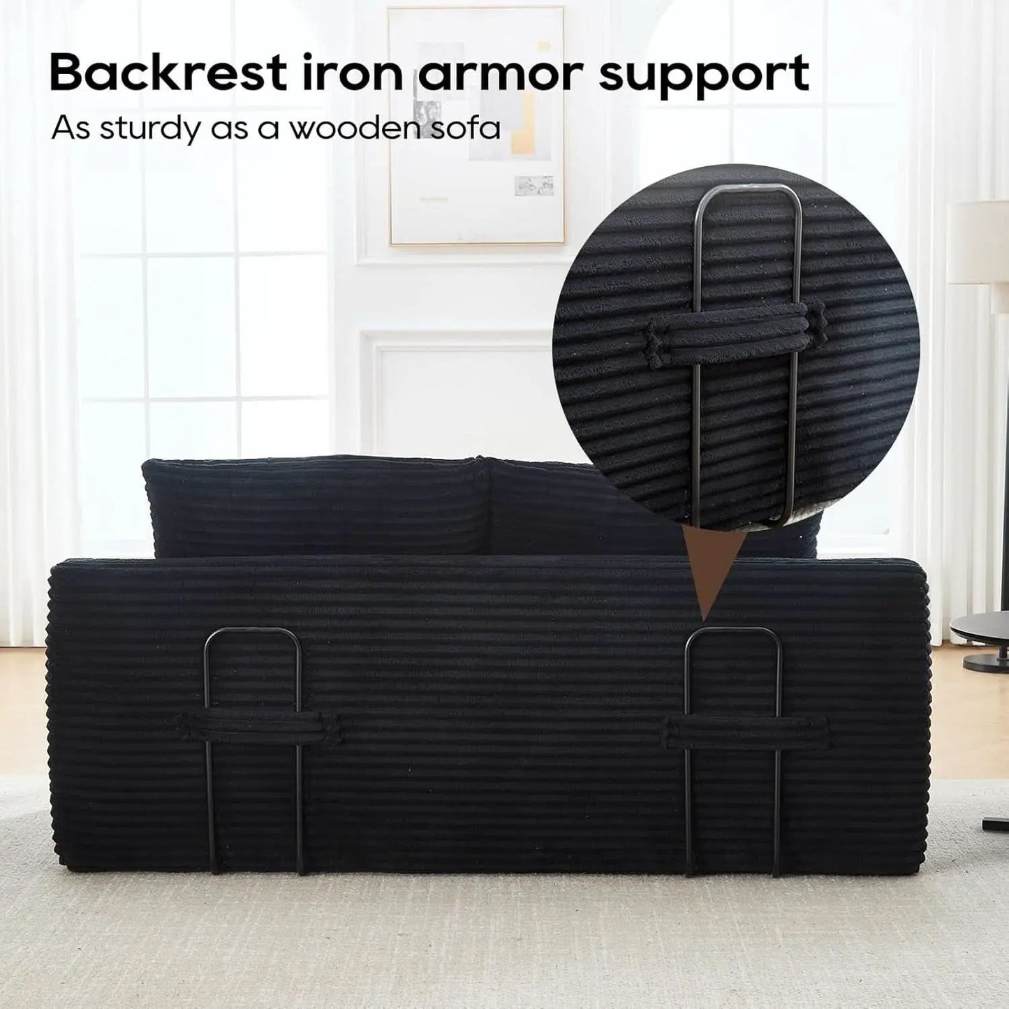 Convertible Loveseat Sofa Bed with Memory Foam Comfort from PriceLows™